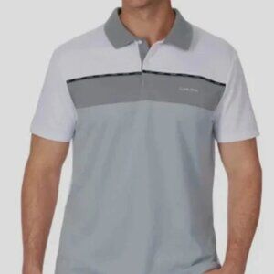 Calvin Klein Men's Polo Shirt Gray Size XXL